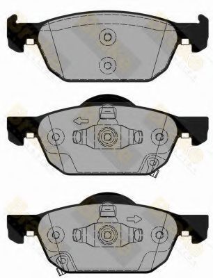 Комплект тормозных колодок, дисковый тормоз Brake ENGINEERING PA1825