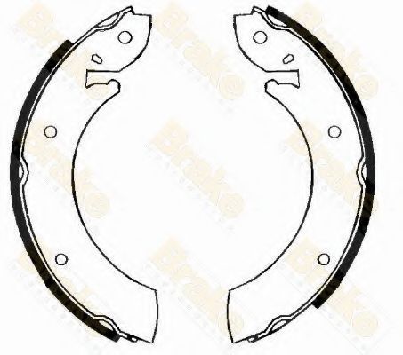 Комплект тормозных колодок Brake ENGINEERING SH2087