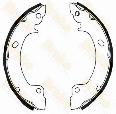 Комплект тормозных колодок Brake ENGINEERING SH2317