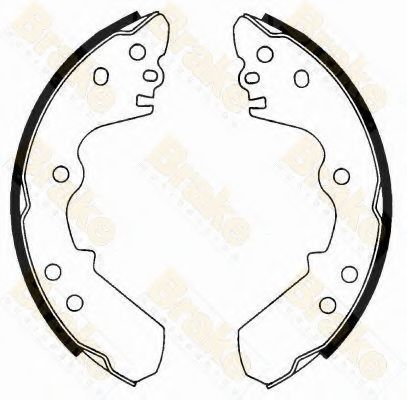 Комплект тормозных колодок Brake ENGINEERING SH2367