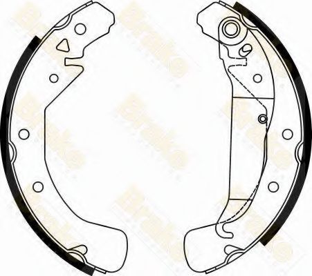 Комплект тормозных колодок Brake ENGINEERING SH2497