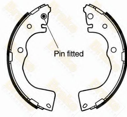 Комплект тормозных колодок Brake ENGINEERING SH2563