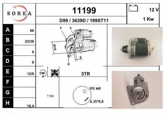 Стартер EAI 11199