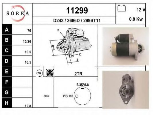 Стартер EAI 11299