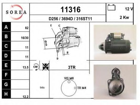 Стартер REMY 3471395