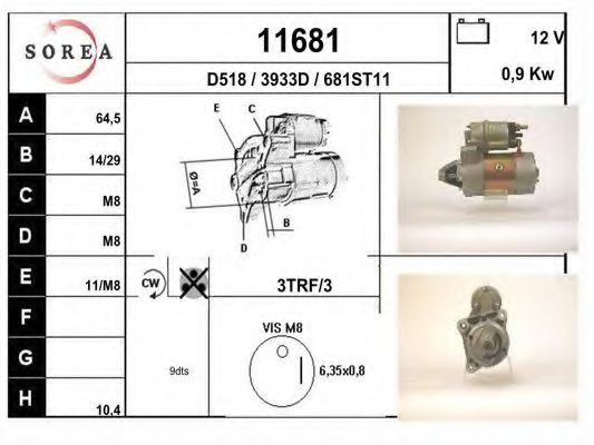 Стартер EAI 11681