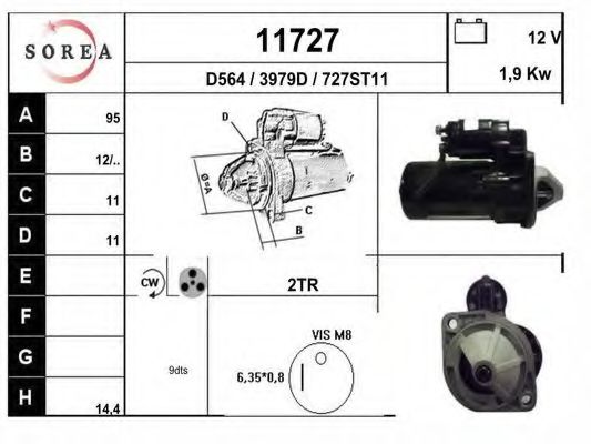 Стартер EAI 11727