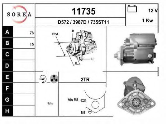 Стартер EAI 11735