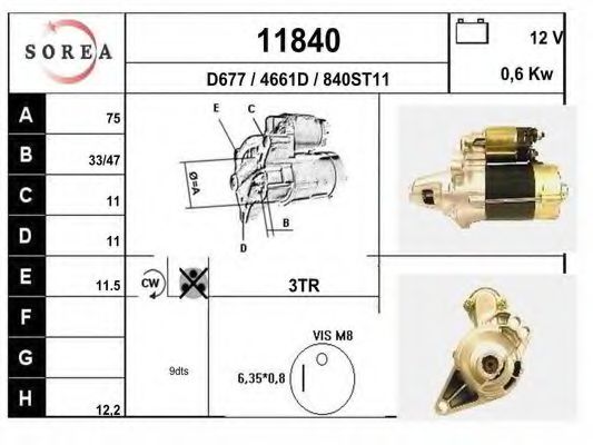 Стартер EAI 11840