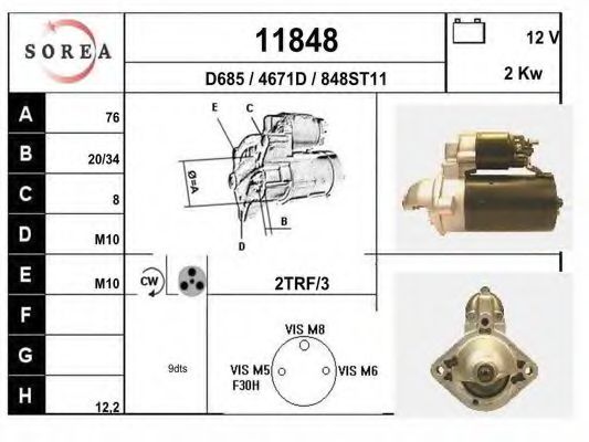 Стартер EAI 11848