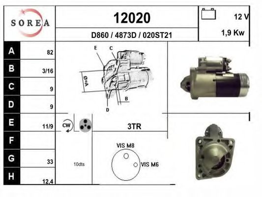 Стартер EAI 12020