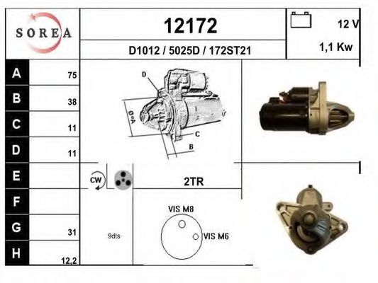 Стартер EAI 12172