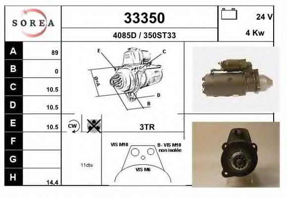 Стартер EAI 33350