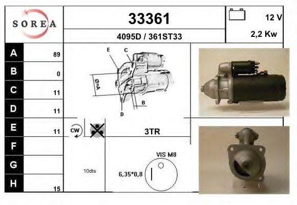 Стартер EAI 33361