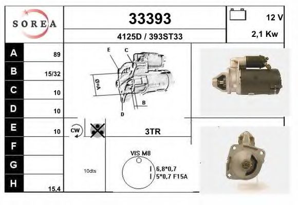 Стартер EAI 33393