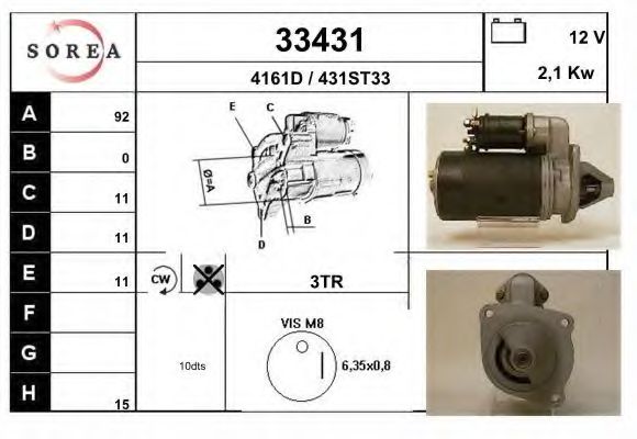 Стартер EAI 33431