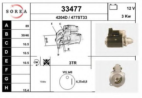 Стартер EAI 33477
