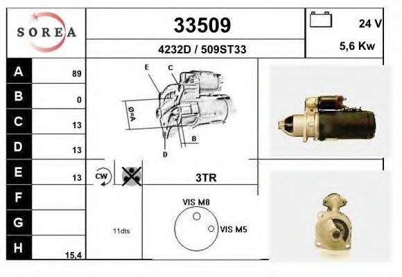 Стартер EAI 33509