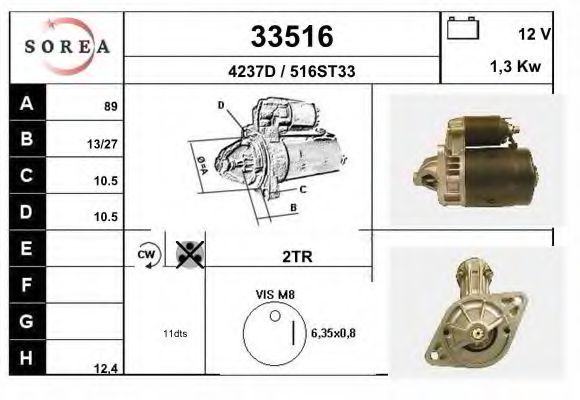 Стартер EAI 33516