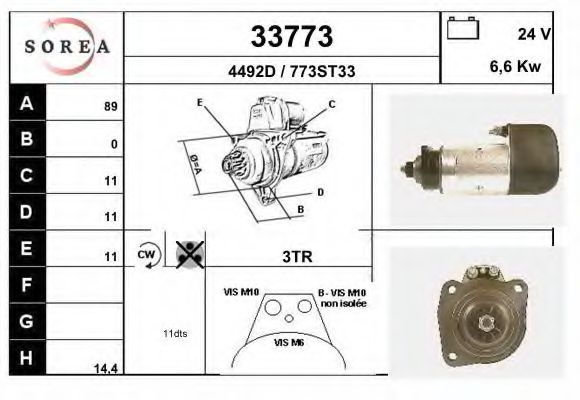 Стартер EAI 33773