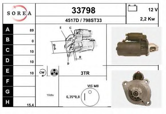 Стартер EAI 33798