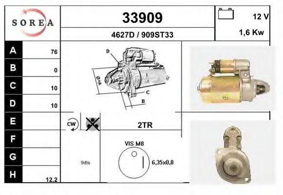 Стартер EAI 33909