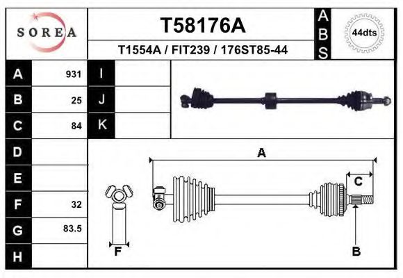Приводной вал LÖBRO 303714