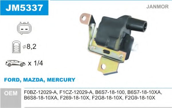 Катушка зажигания JANMOR JM5337