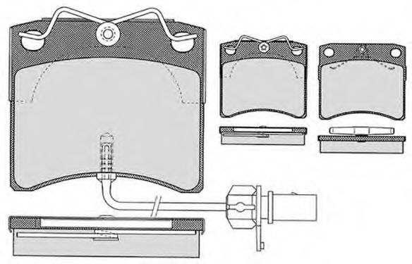 Комплект тормозных колодок, дисковый тормоз RAICAM RA.0430.2