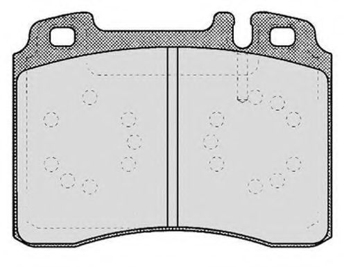 Комплект тормозных колодок, дисковый тормоз RAICAM RA.0480.0