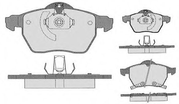 Комплект тормозных колодок, дисковый тормоз RAICAM RA.0674.1