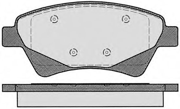 Комплект тормозных колодок, дисковый тормоз RAICAM RA.0758.0
