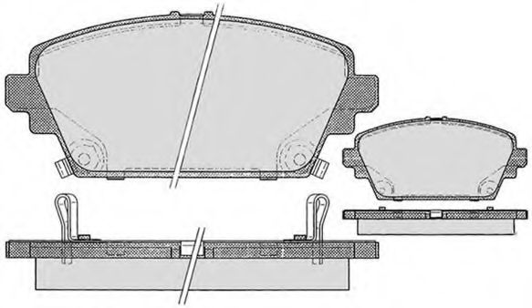 Комплект тормозных колодок, дисковый тормоз RAICAM RA.0767.1