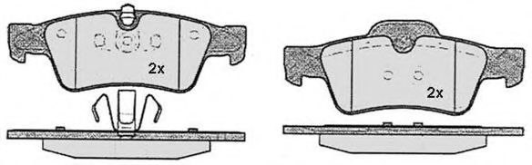 Комплект тормозных колодок, дисковый тормоз RAICAM RA.0875.0