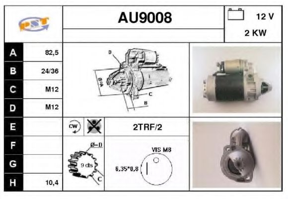 Стартер SNRA AU9008