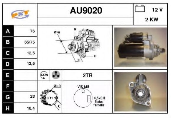 Стартер SNRA AU9020