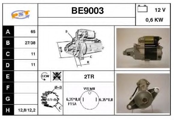 Стартер SNRA BE9003