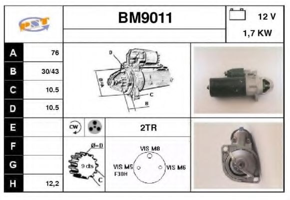 Стартер SNRA BM9011