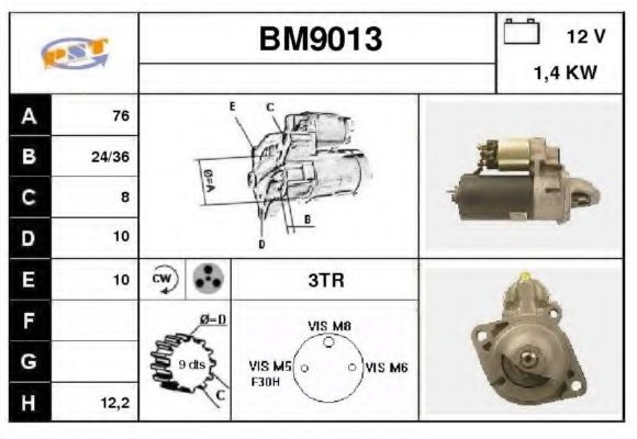 Стартер SNRA BM9013