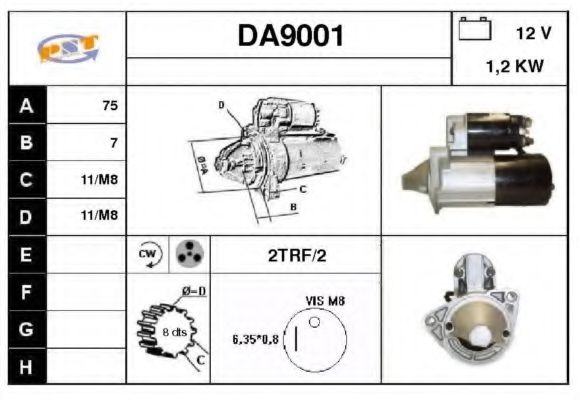 Стартер SNRA DA9001