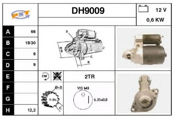 Стартер SNRA DH9009