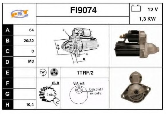 Стартер SNRA FI9074