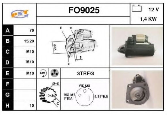 Стартер SNRA FO9025