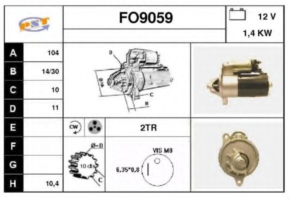 Стартер SNRA FO9059