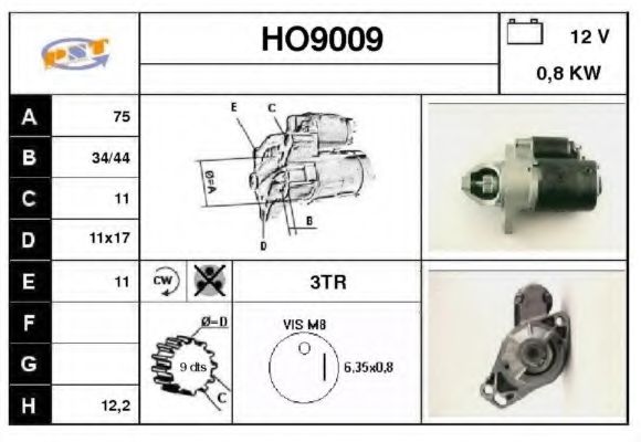 Стартер SNRA HO9009