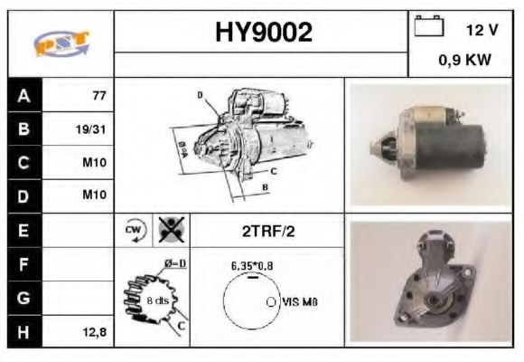 Стартер SNRA HY9002
