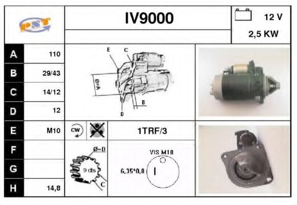 Стартер SNRA IV9000