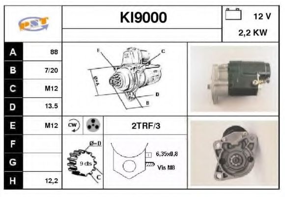 Стартер SNRA KI9000