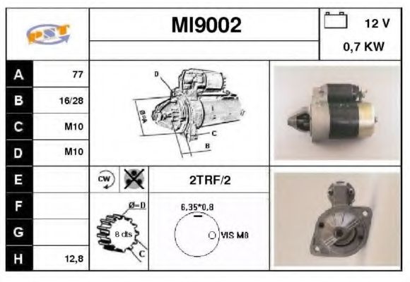 Стартер SNRA MI9002