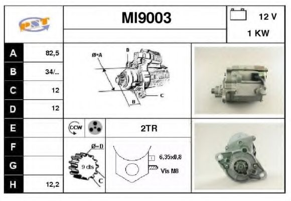 Стартер SNRA MI9003